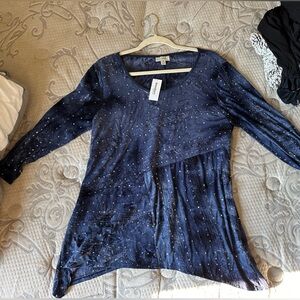 Women’s Blouse “Winter Blues” From Dress Barn